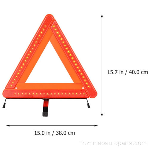 Triangle de présignalisation LED avec CE